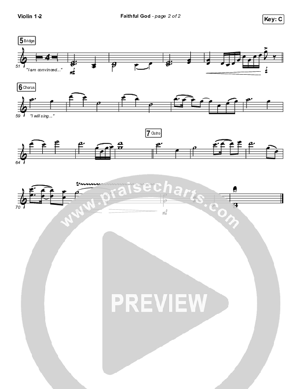 Faithful God Violin 1/2 (I Am They)