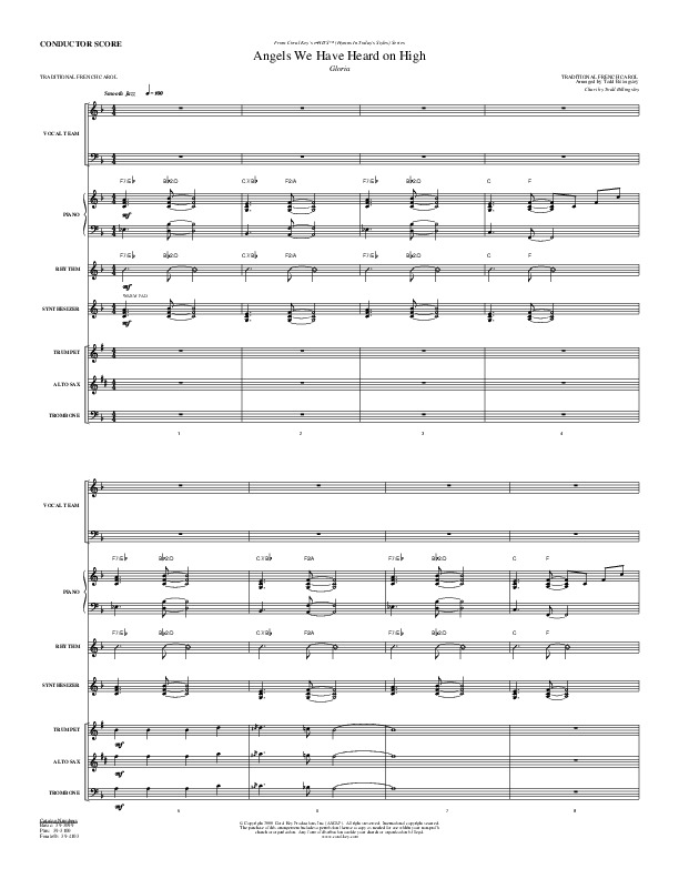 Angels We Have Heard on High Orchestration (Todd Billingsley)