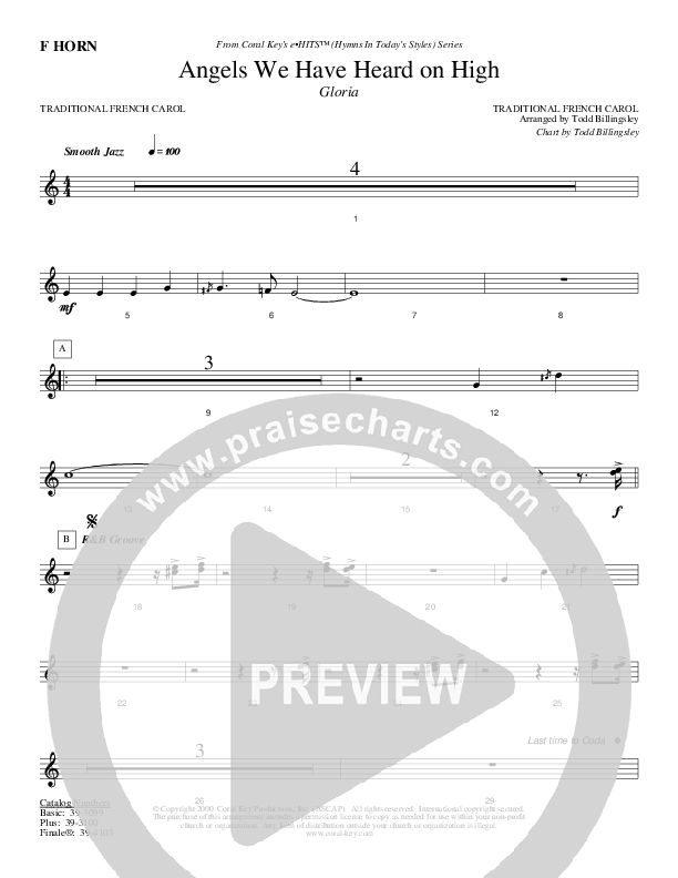 Angels We Have Heard on High French Horn (Todd Billingsley)