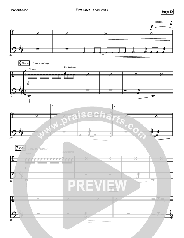 First Love (Live) Percussion (Kari Jobe)