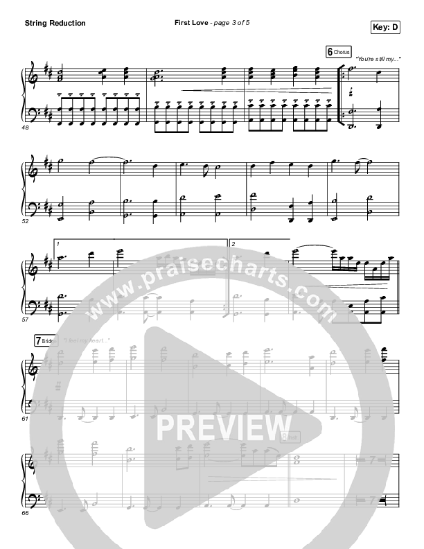 First Love (Live) String Pack (Kari Jobe)