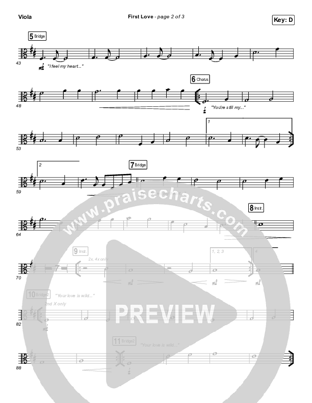 First Love (Live) Viola (Kari Jobe)