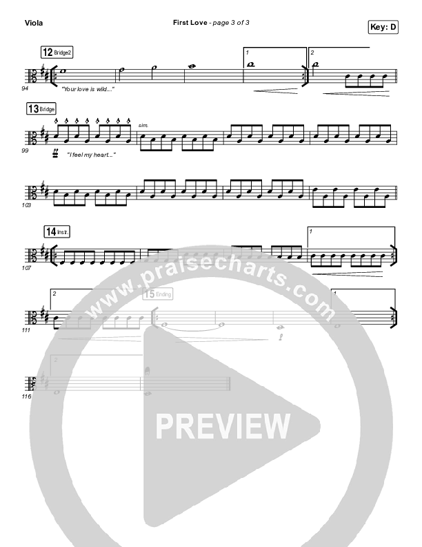 First Love (Live) Viola (Kari Jobe)