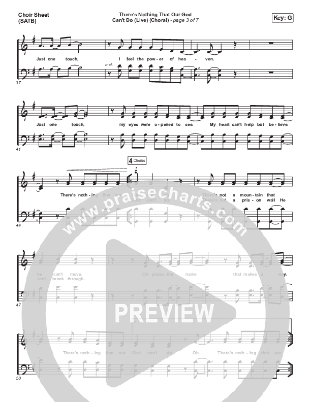 There's Nothing That Our God Can't Do (Choral Anthem SATB) Choir Vocals (SATB) (Passion / Kristian Stanfill / Arr. Luke Gambill)