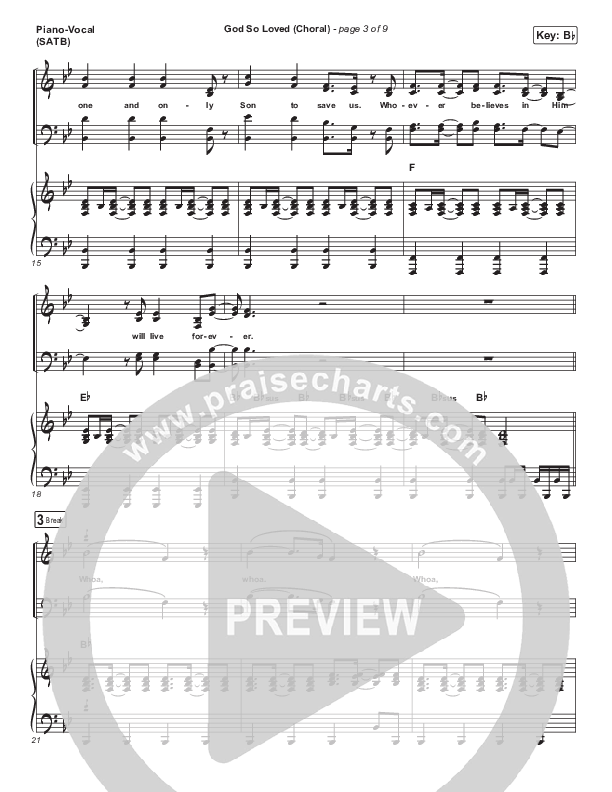 God So Loved (Choral Anthem SATB) Piano/Vocal Pack (We The Kingdom / Arr. Luke Gambill)