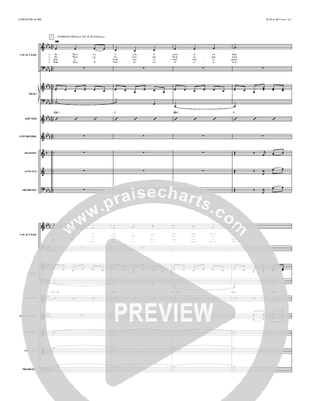 Be Thou My Vision Conductor's Score (Todd Billingsley)