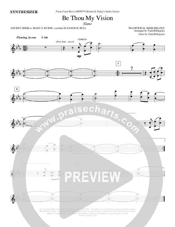 Be Thou My Vision Synth (Todd Billingsley)