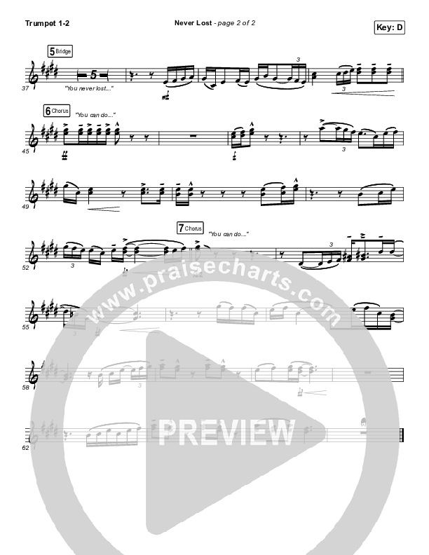 Never Lost Trumpet 1,2 (CeCe Winans)