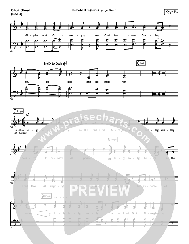 Behold Him (Live) Choir Vocals (SATB) (REVERE / Mission House / Lee University Singers)