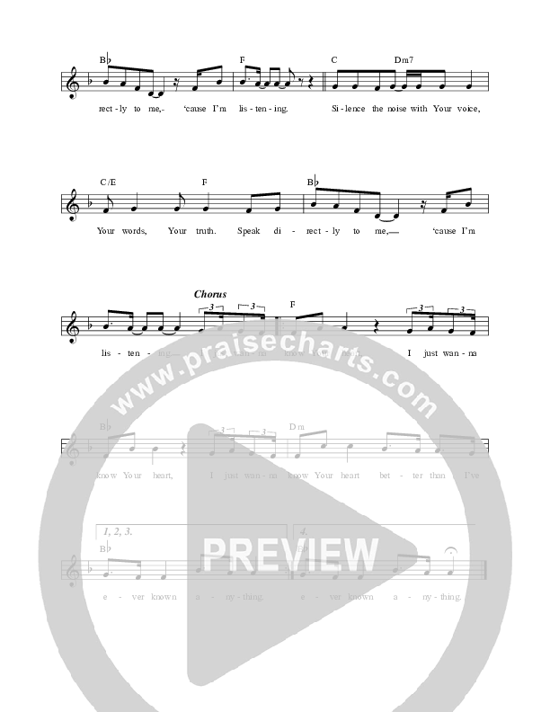 Know Your Heart (Live) Lead Sheet (REVERE / Jon Egan / MDSN / Lee University Singers)