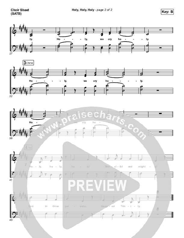 Holy Holy Holy (Live) Choir Vocals (SATB) (Hillsong UNITED)