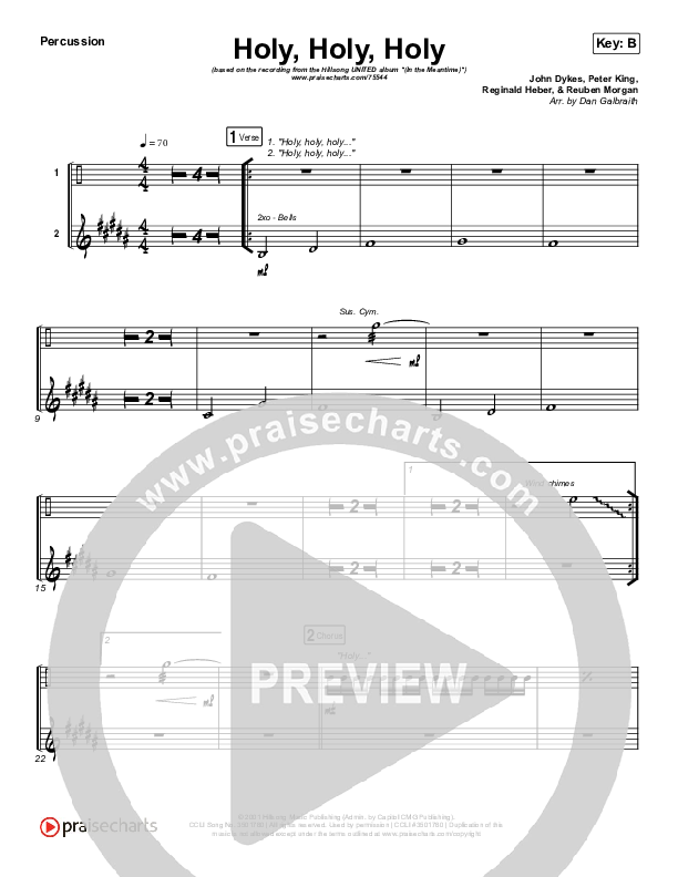 Holy Holy Holy (Live) Percussion (Hillsong UNITED)