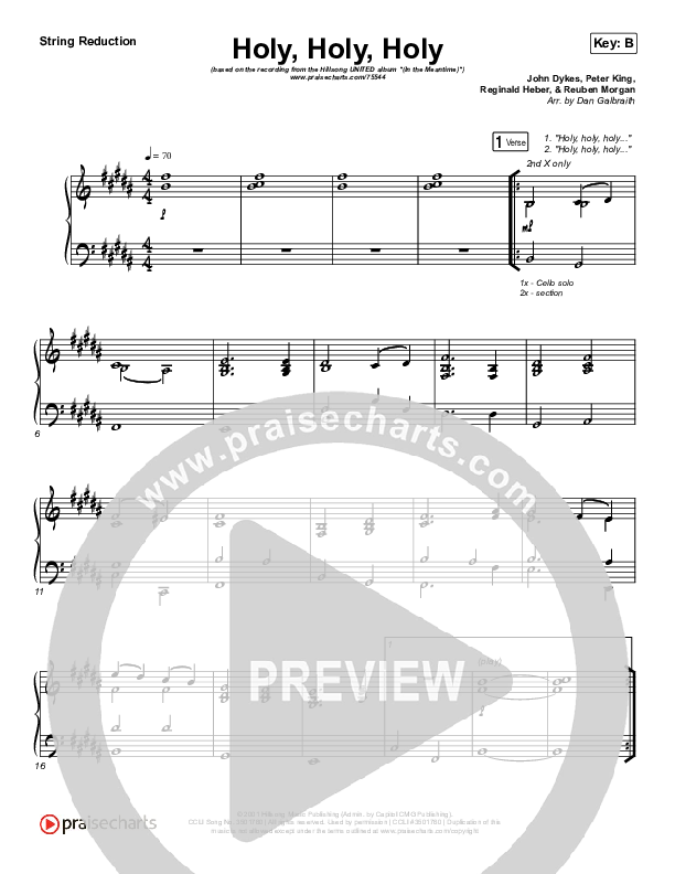 Holy Holy Holy (Live) String Pack (Hillsong UNITED)