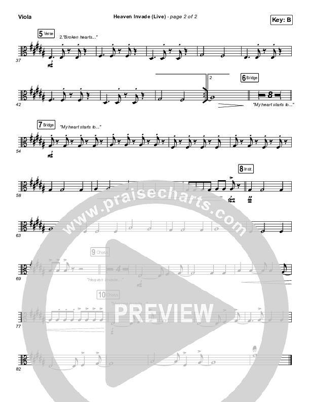 Heaven Invade (Live) Viola (Kari Jobe)