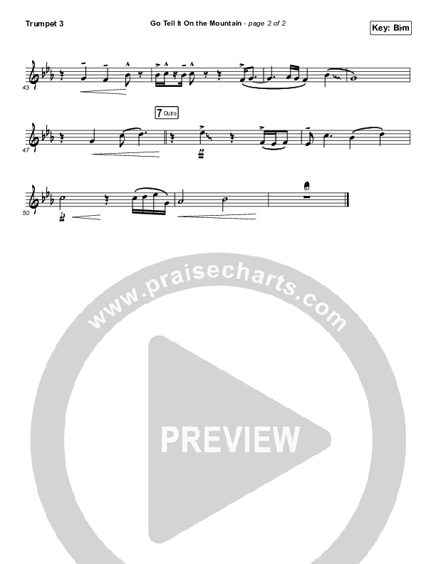 Go Tell It On The Mountain Trumpet 3 (Tommee Profitt / Crowder)