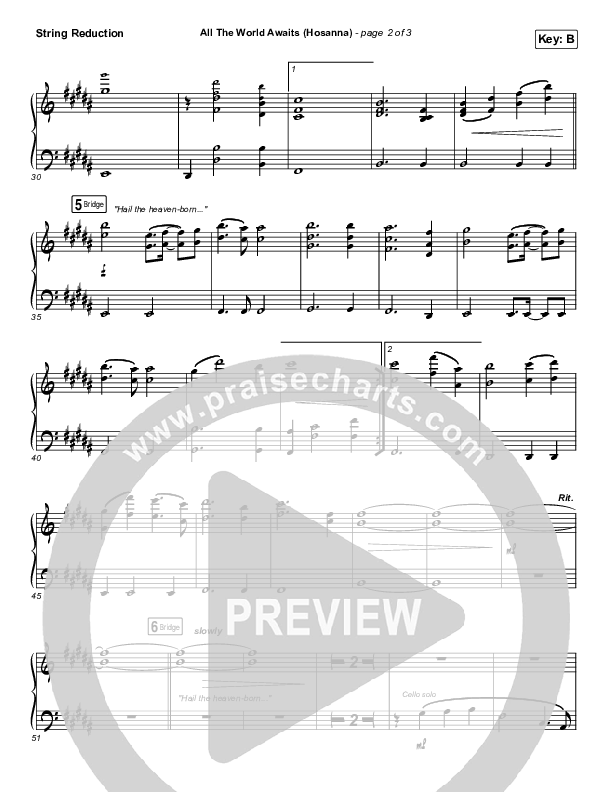 All The World Awaits (Hosanna) String Pack (Chris Tomlin)