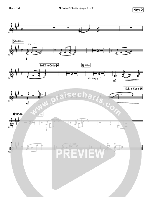 Miracle Of Love Brass Pack (Chris Tomlin)