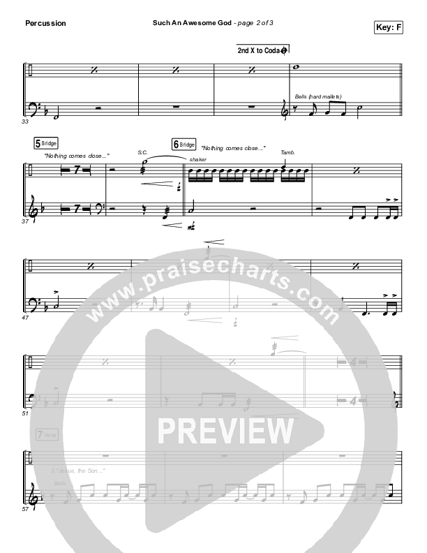 Such An Awesome God Percussion (Shane & Shane/The Worship Initiative / Dinah Wright / Davy Flowers)