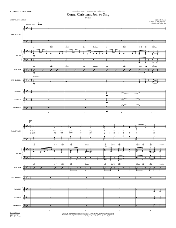 Come Christians Join To Sing Orchestration (Todd Billingsley)