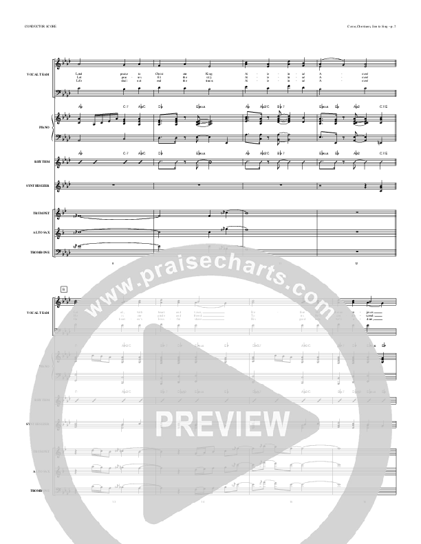 Come Christians Join To Sing Orchestration (Todd Billingsley)