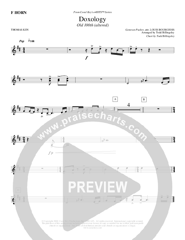 Doxology French Horn (Todd Billingsley)