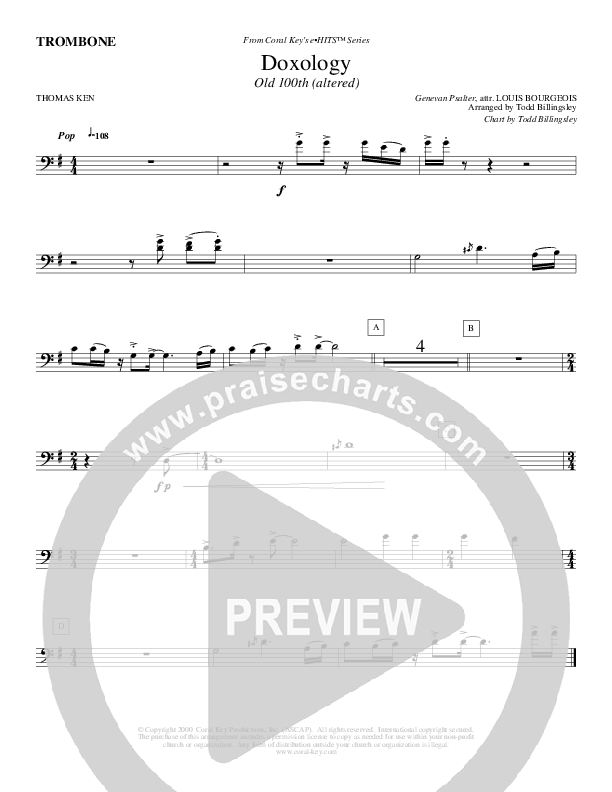 Doxology Trombone (Todd Billingsley)
