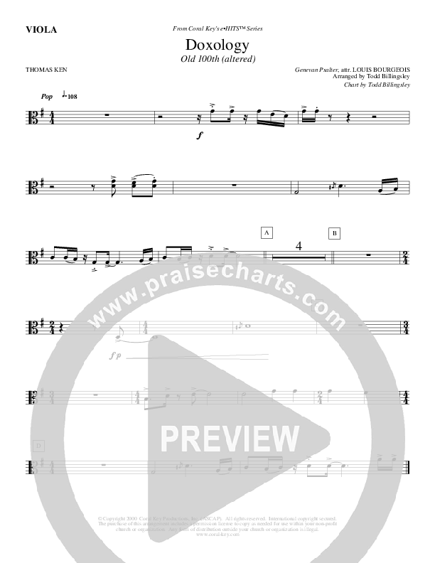 Doxology Viola (Todd Billingsley)