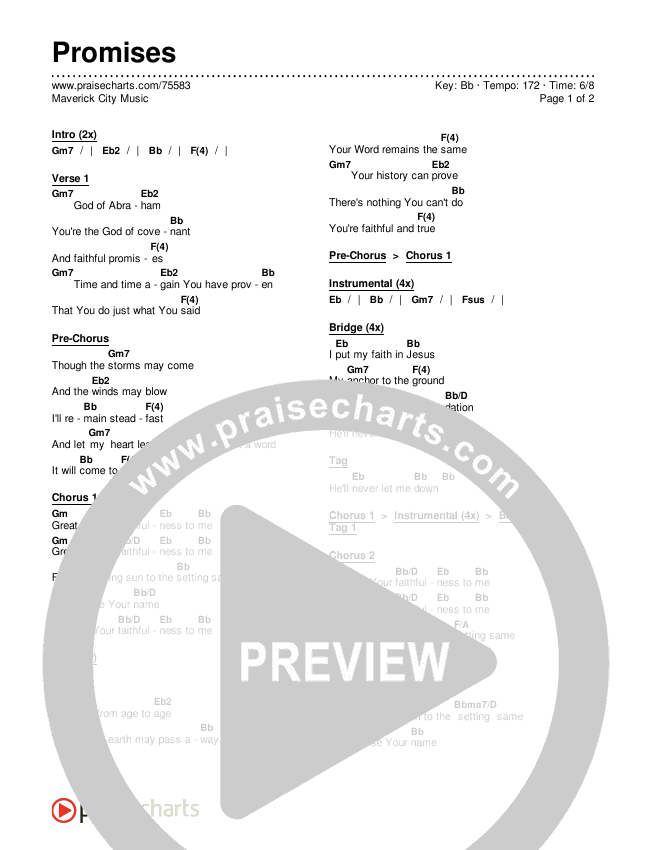 Promises Chords & Lyrics (Maverick City Music)