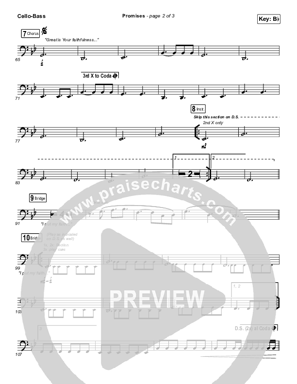 Promises Cello/Bass (Maverick City Music)
