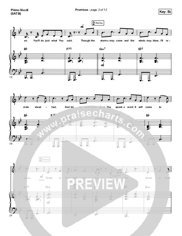 Promises Piano/Vocal (SATB) (Maverick City Music)