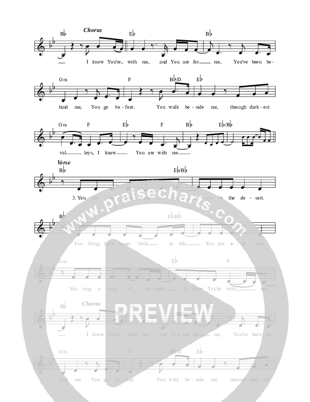 You Are With Me Lead Sheet (Sandra McCracken)