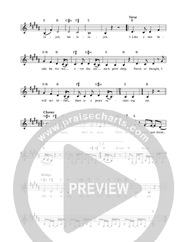 Thirst No More Lead Sheet (Sandra McCracken)