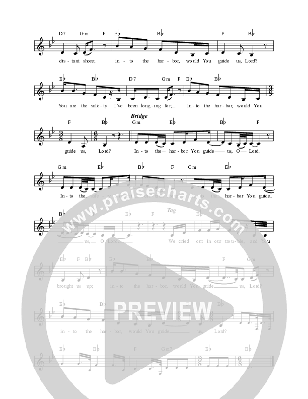 Into The Harbor Lead Sheet (Sandra McCracken)