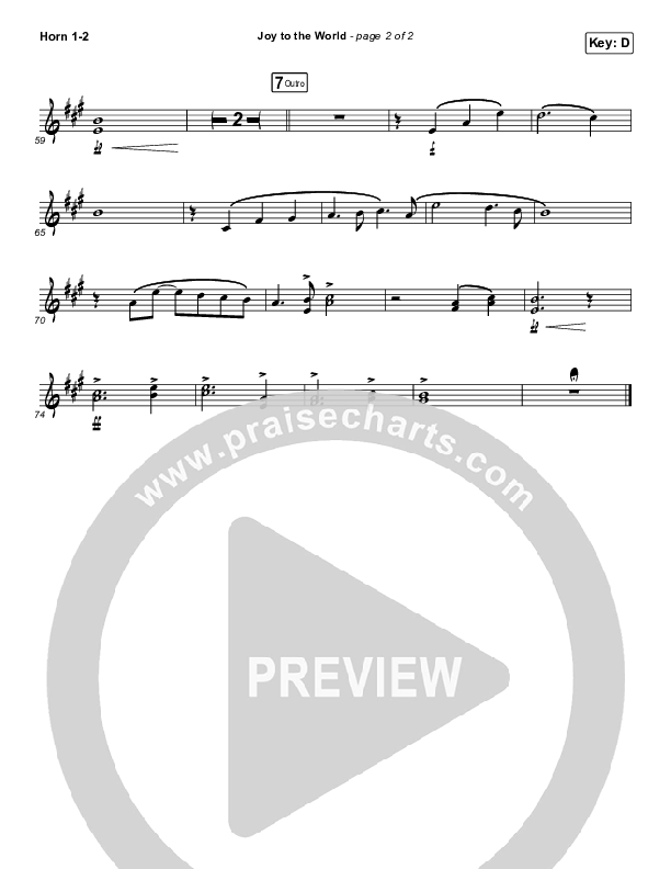 Joy To The World French Horn 1/2 (for KING & COUNTRY)