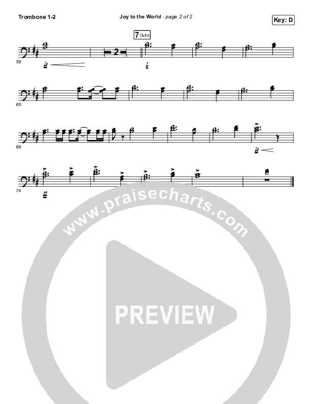 Joy To The World Trombone 1/2 (for KING & COUNTRY)