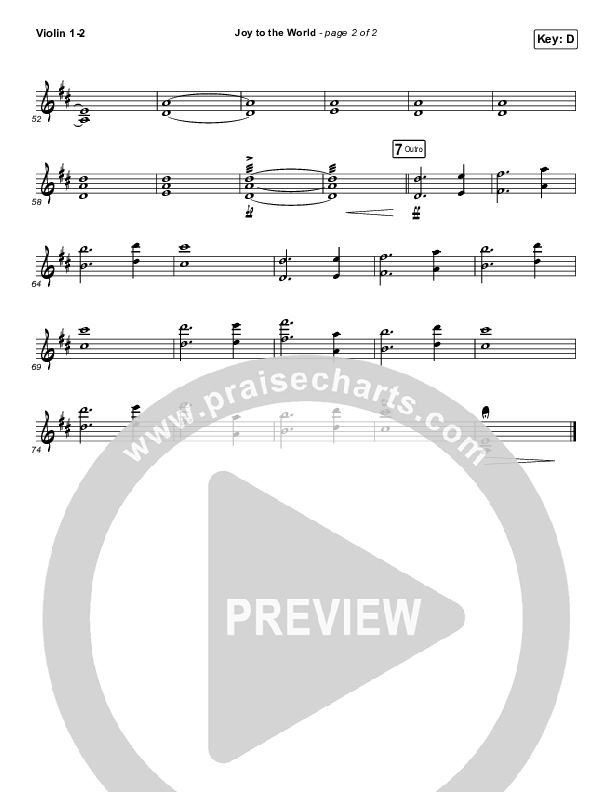Joy To The World Violin 1/2 (for KING & COUNTRY)