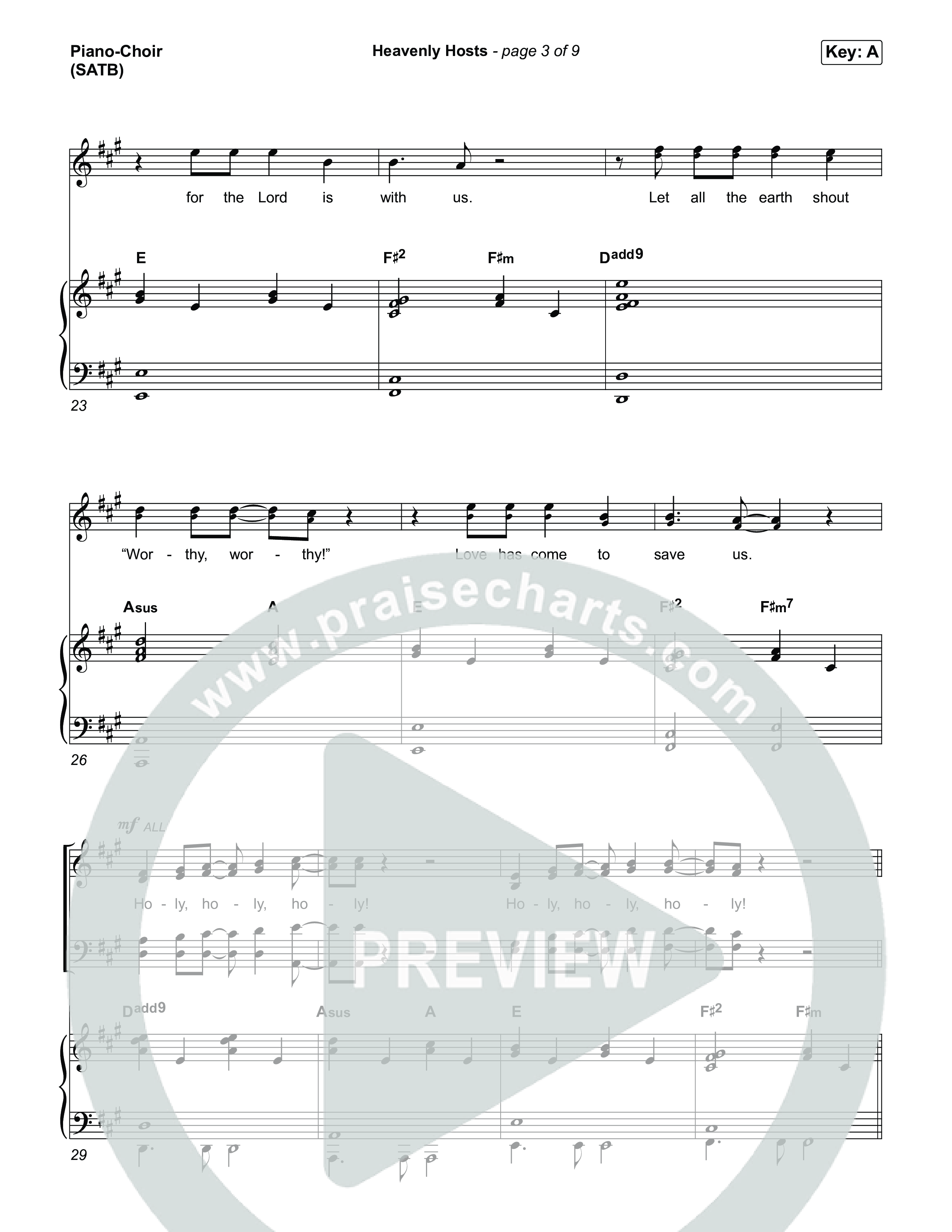 Heavenly Hosts Piano/Vocal Pack (for KING & COUNTRY)