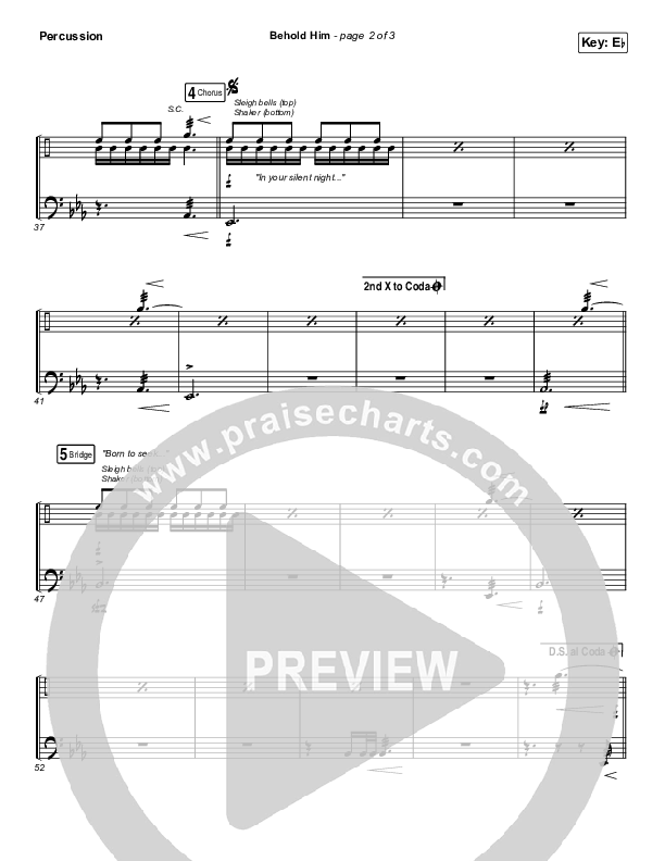 Behold Him Percussion (Francesca Battistelli)