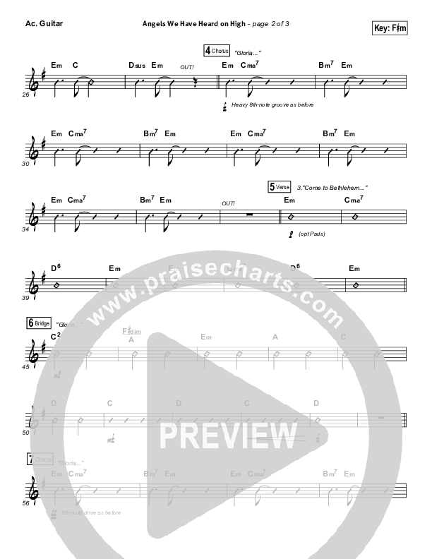 Angels We Have Heard On High Acoustic Guitar (Tommee Profitt / Nicole Serrano)