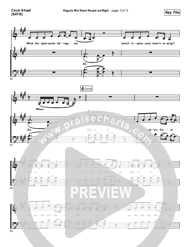 Angels We Have Heard On High Choir Sheet (SATB) (Tommee Profitt / Nicole Serrano)