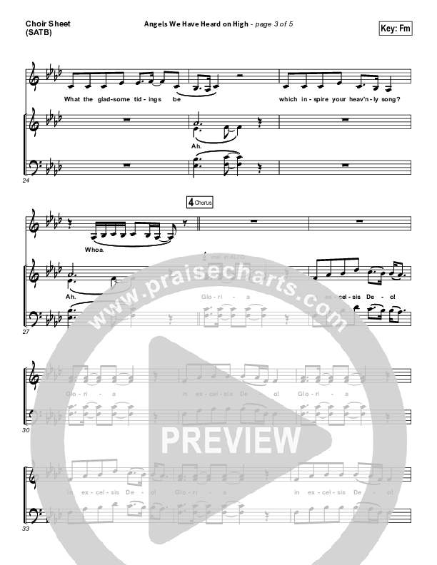 Angels We Have Heard On High Choir Sheet (SATB) (Tommee Profitt / Nicole Serrano)