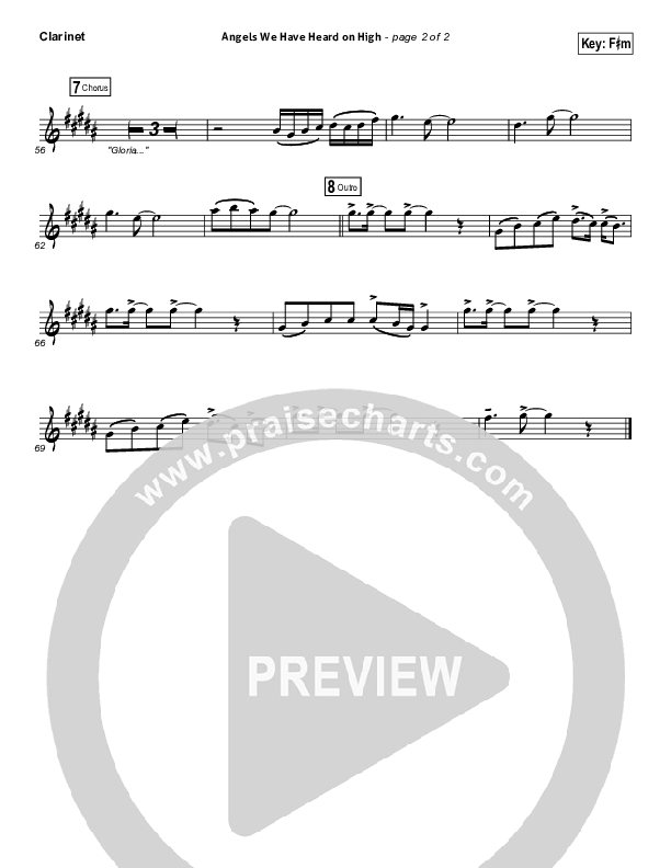 Angels We Have Heard On High Clarinet (Tommee Profitt / Nicole Serrano)