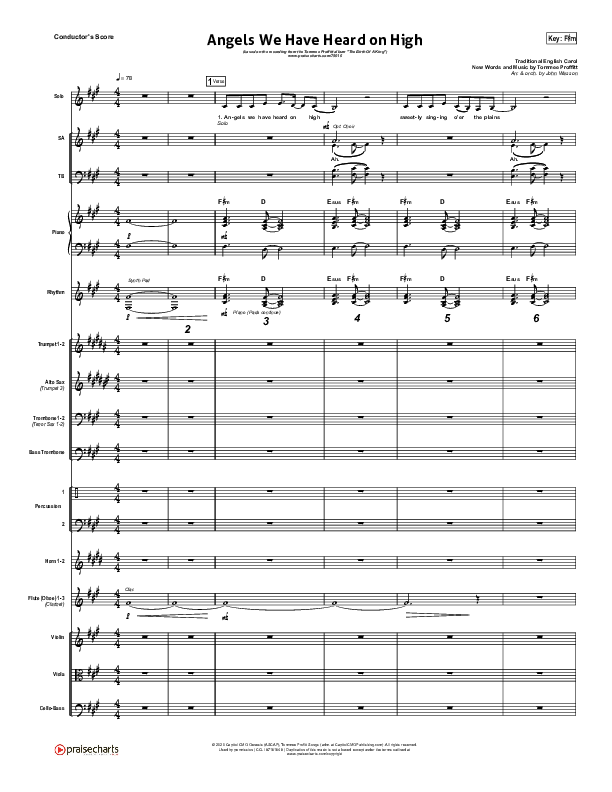 Angels We Have Heard On High Conductor's Score (Tommee Profitt / Nicole Serrano)