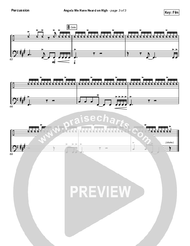 Angels We Have Heard On High Percussion (Tommee Profitt / Nicole Serrano)