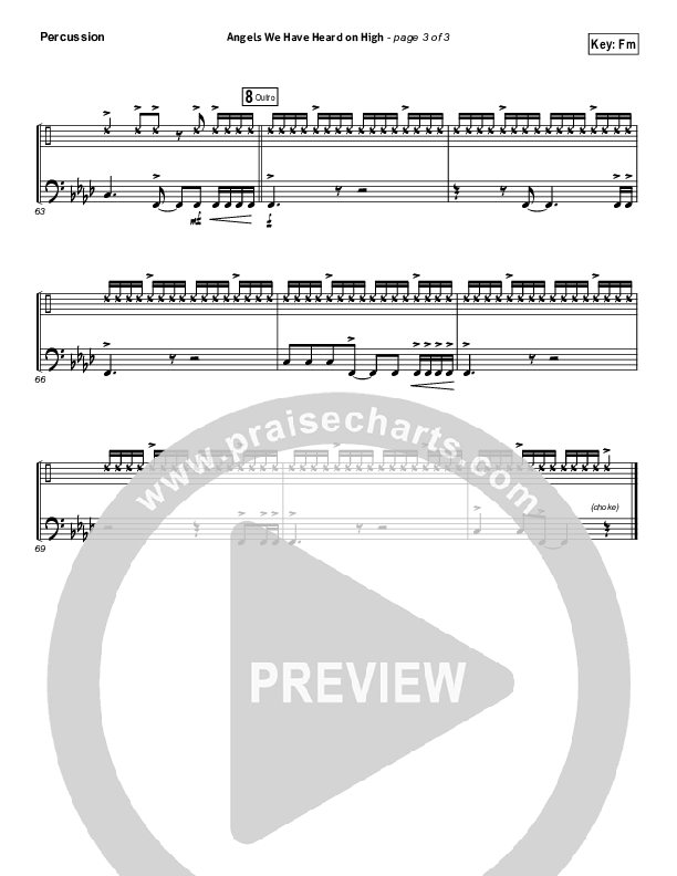 Angels We Have Heard On High Percussion (Tommee Profitt / Nicole Serrano)