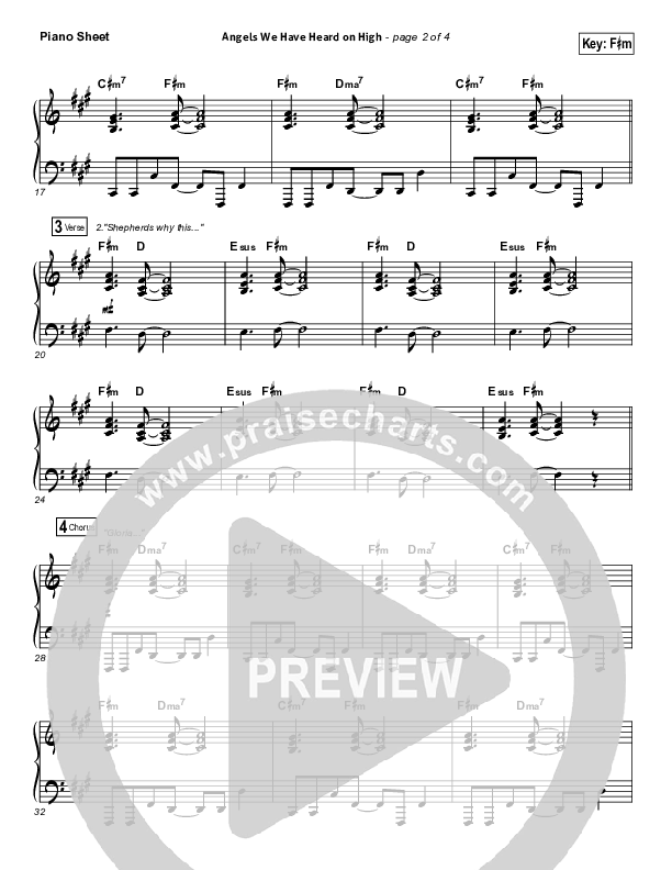 Angels We Have Heard On High Piano Sheet (Tommee Profitt / Nicole Serrano)