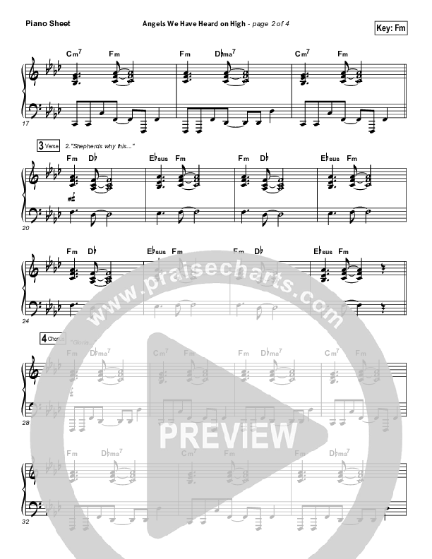 Angels We Have Heard On High Piano Sheet (Tommee Profitt / Nicole Serrano)