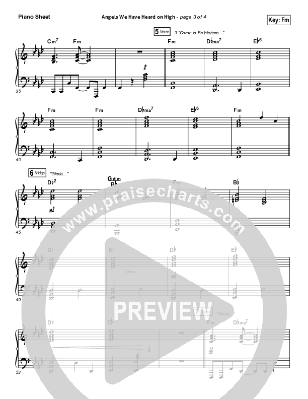 Angels We Have Heard On High Piano Sheet (Tommee Profitt / Nicole Serrano)
