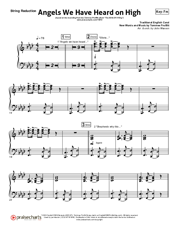 Angels We Have Heard On High String Reduction (Tommee Profitt / Nicole Serrano)