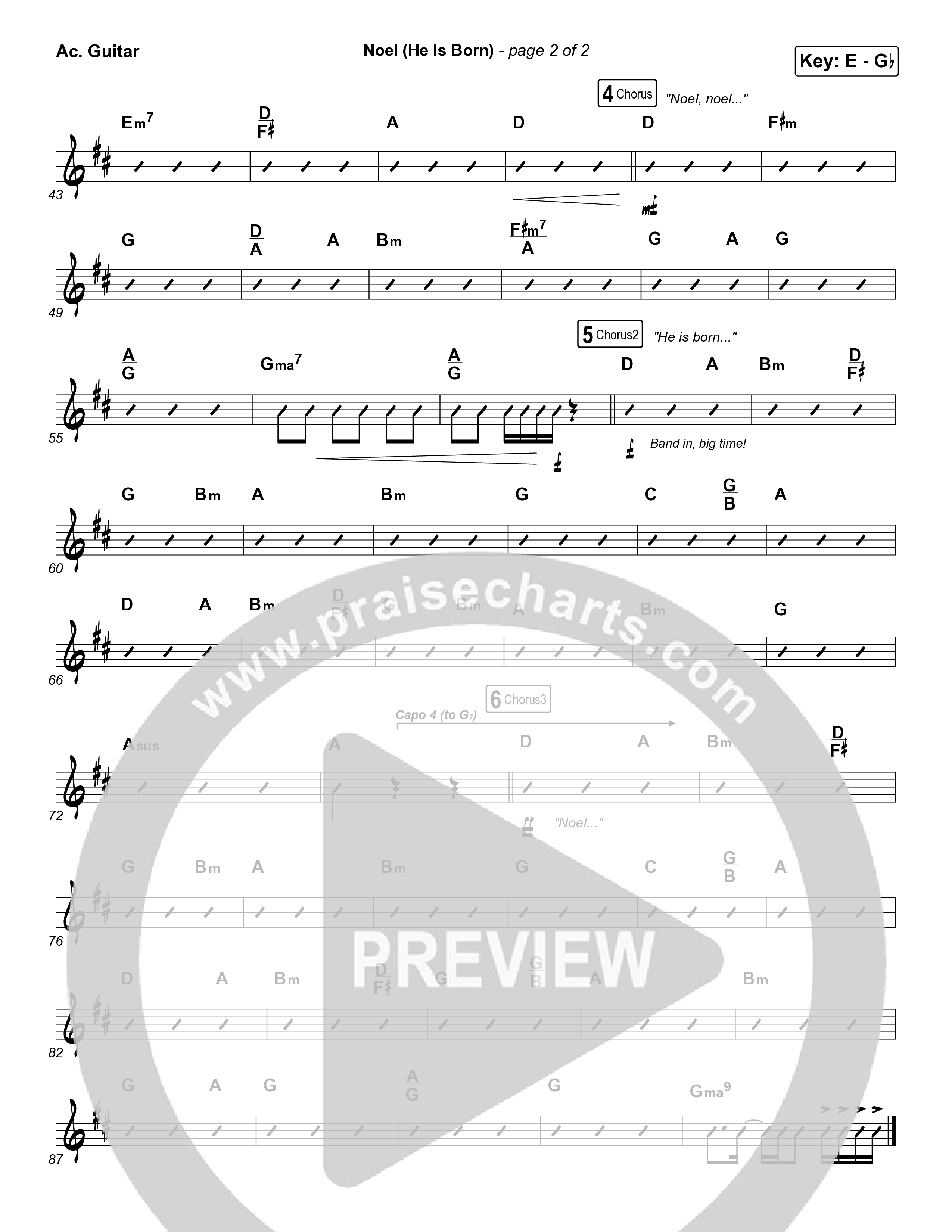 Noel (He Is Born) Acoustic Guitar (Tommee Profitt / Stanaj)